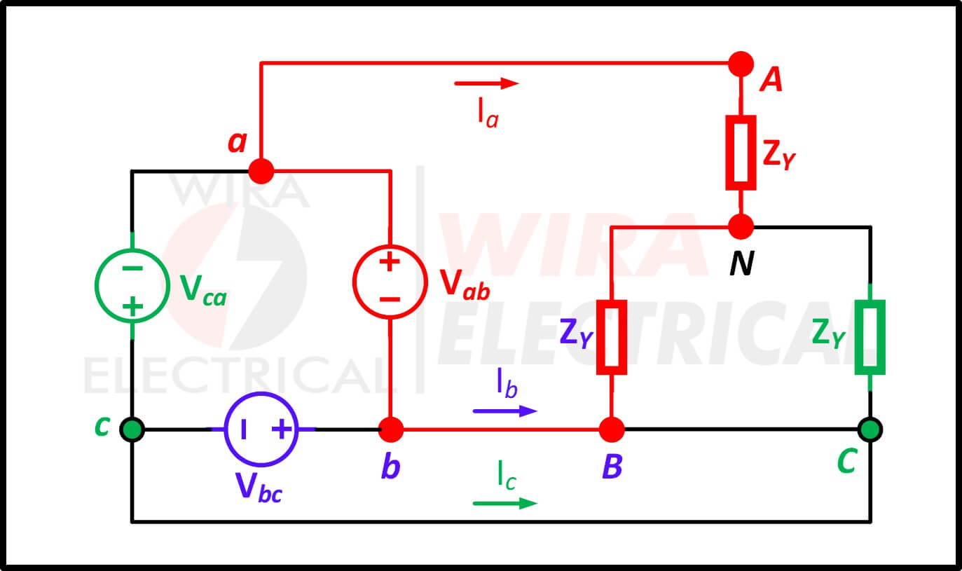 balanced delta wye connection 2