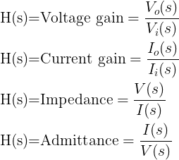 Circuit Transfer Function And Examples Wira Electrical