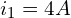 \begin{align*}i_{1}=4A\end{align*}