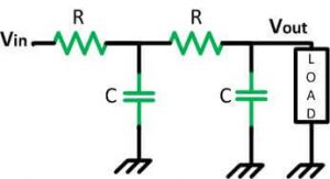 rangkaian low pass filter aktif orde 2