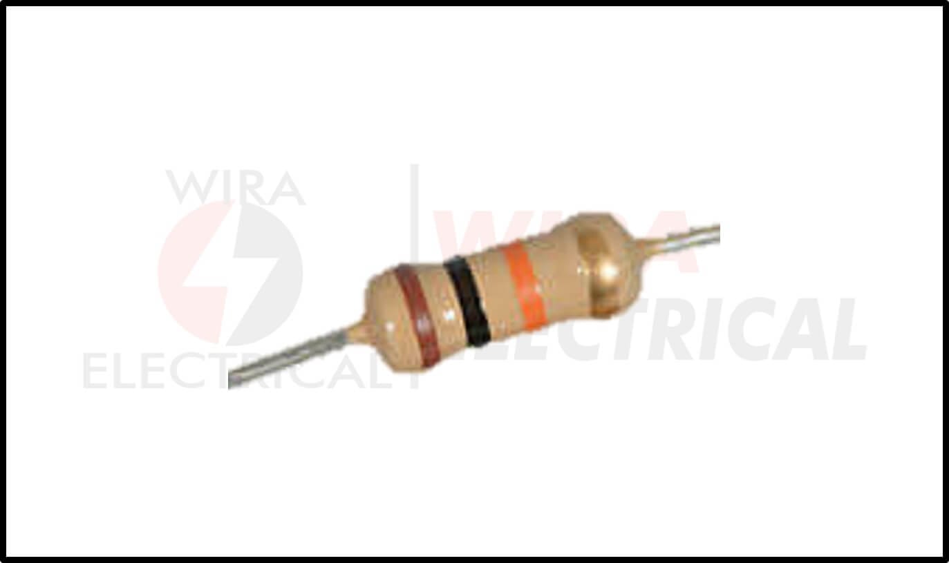 Kode warna resistor 10k ohm 3