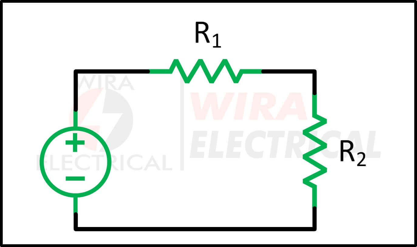 elektrisch circuit Serieschakeling