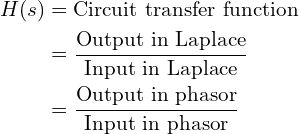 Circuit Transfer Function and Examples – Wira Electrical