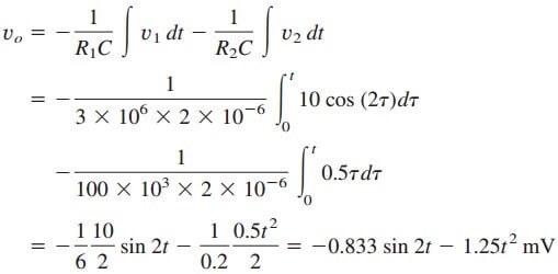 Op Amp Integrator Circuit and Example | Wira Electrical