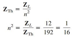 transformer as a matching device