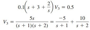 Laplace Transform Circuit Analysis