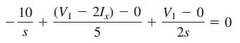 Laplace Transform Circuit Analysis