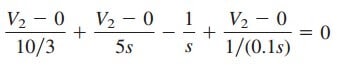 Laplace Transform Circuit Analysis