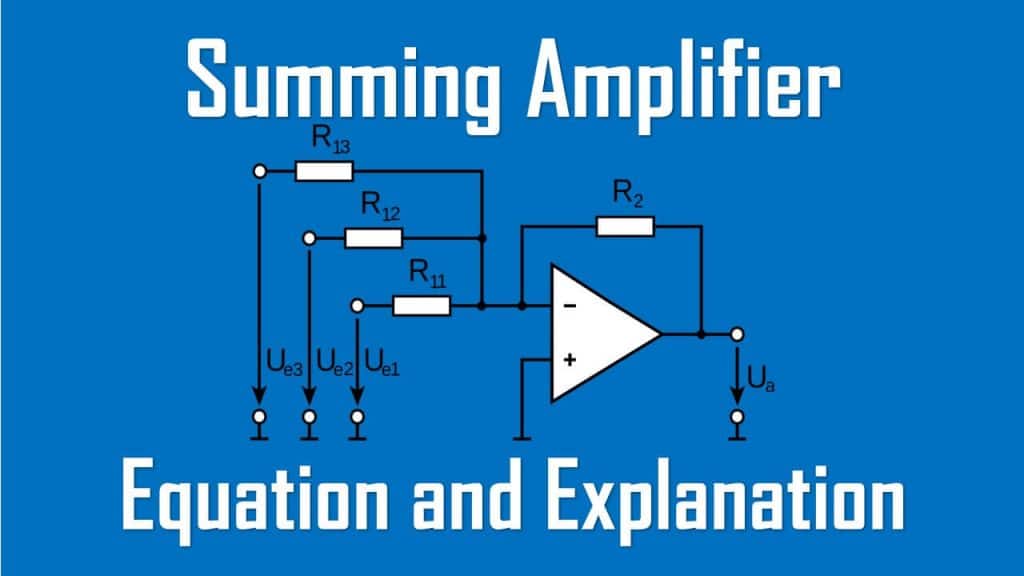 summing amplifier equation