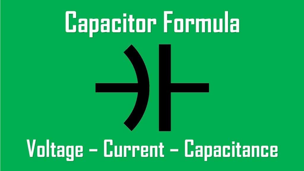 capacitor voltage current capacitance formula