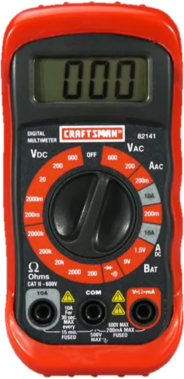 voltmeter manual ranging