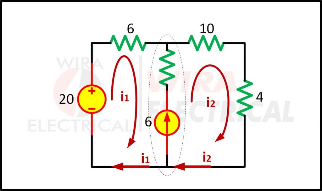 Supermesh Analysis Easy Problem Solving | Wira Electrical