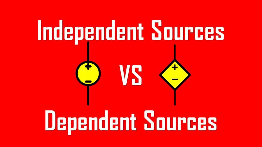 dependent and independent sources