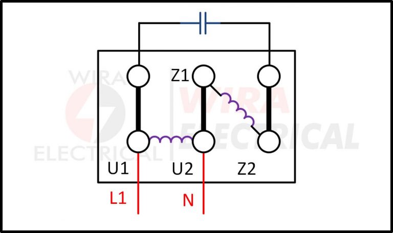 Single Phase Motor Wiring Diagram and Examples | Wira Electrical