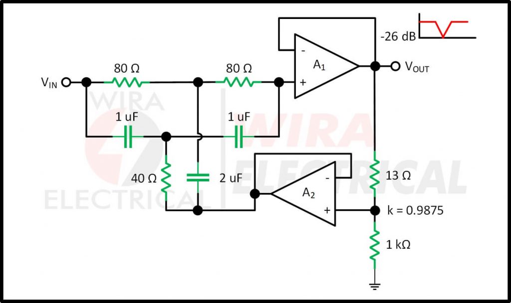 How to Design Notch Filter Circuit with Calculation Wira Electrical